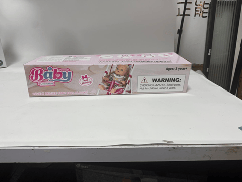 Recalled Baby Doll Playset package - side