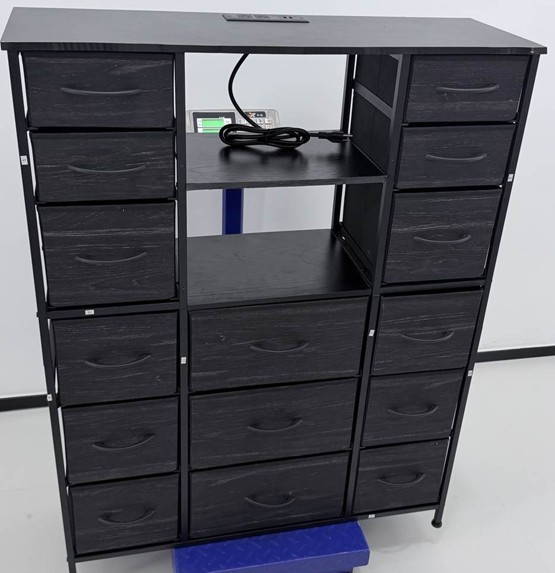 EnHomee 15-Drawer Dresser recalled for tip-over and entrapment risk to children — product photo from the CPSC