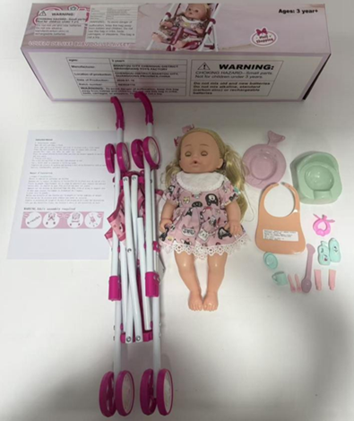 Mommy's Baby Lovely Deluxe Baby Doll Playset recalled for choking hazard risk — product photo from the CPSC